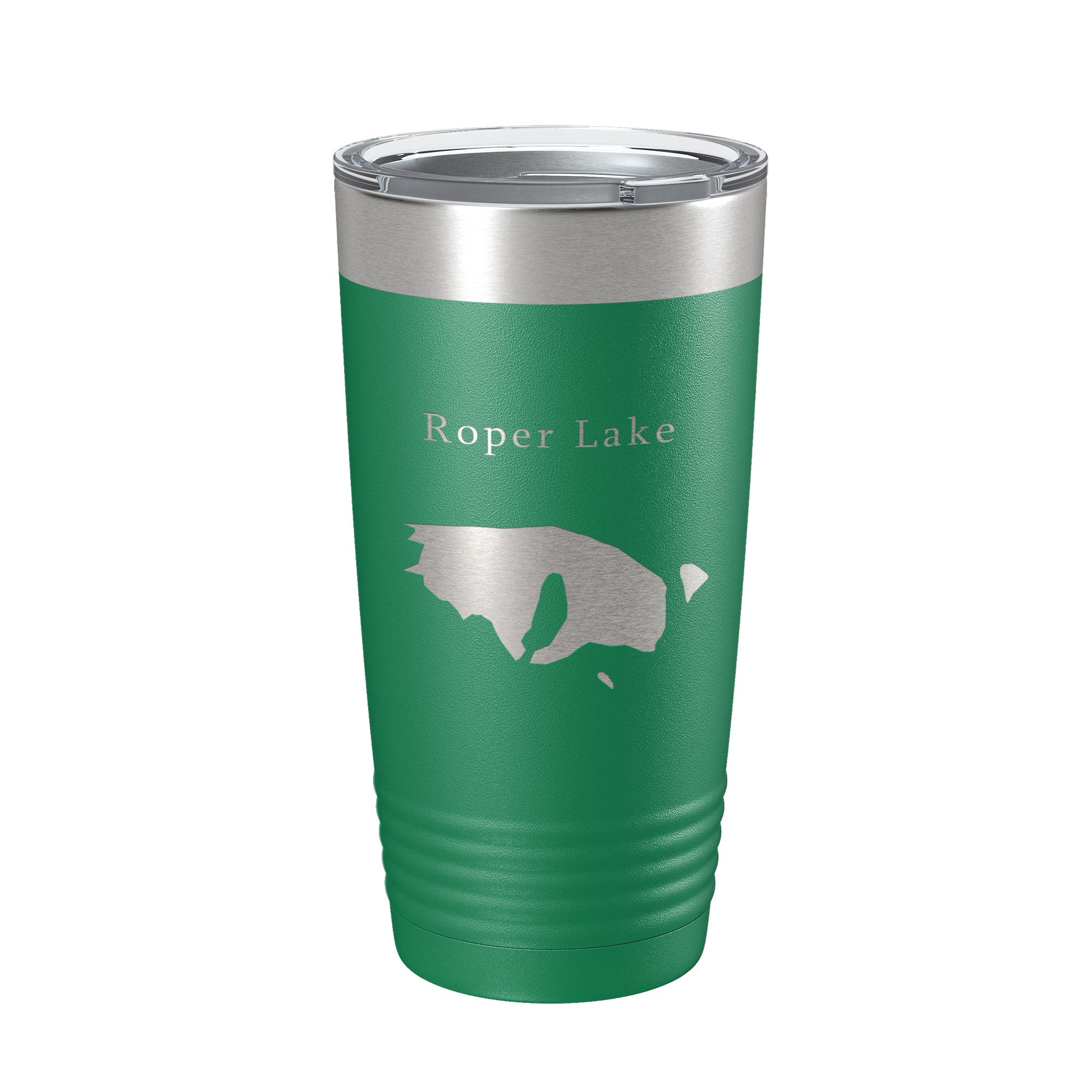 Roper Lake Map Tumbler Travel Mug Insulated Laser Engraved Coffee Cup Arizona 20 oz