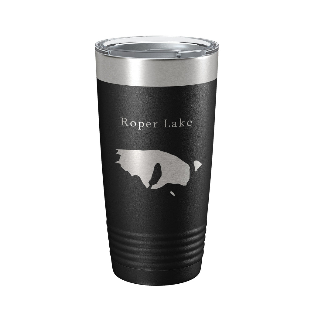 Roper Lake Map Tumbler Travel Mug Insulated Laser Engraved Coffee Cup Arizona 20 oz