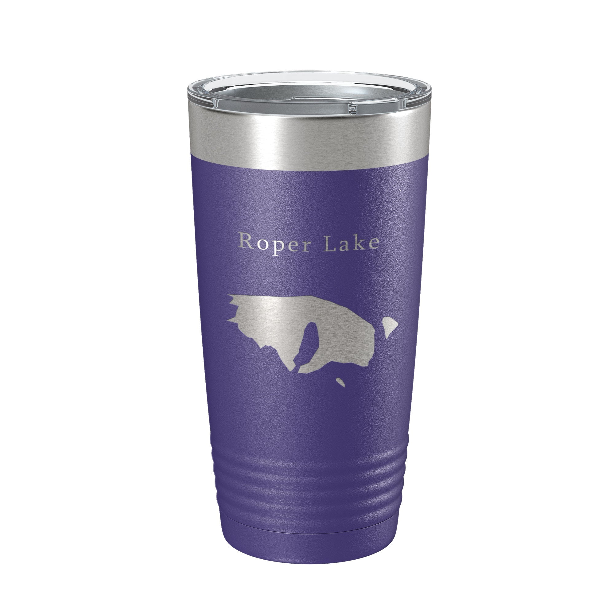 Roper Lake Map Tumbler Travel Mug Insulated Laser Engraved Coffee Cup Arizona 20 oz