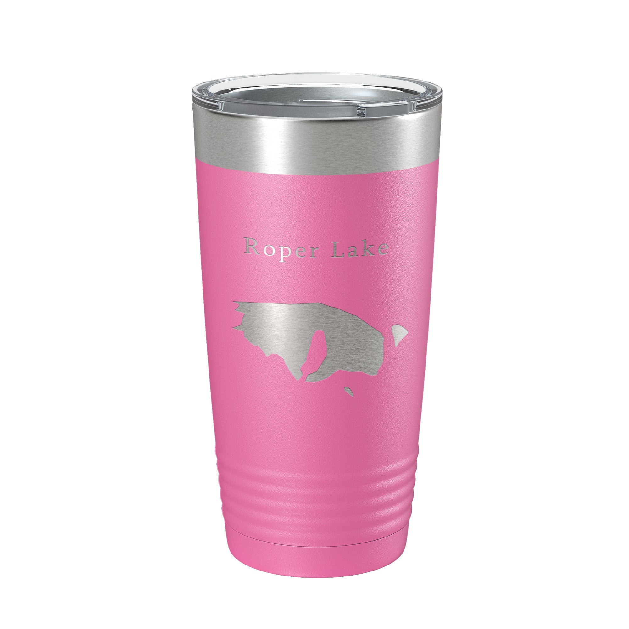 Roper Lake Map Tumbler Travel Mug Insulated Laser Engraved Coffee Cup Arizona 20 oz