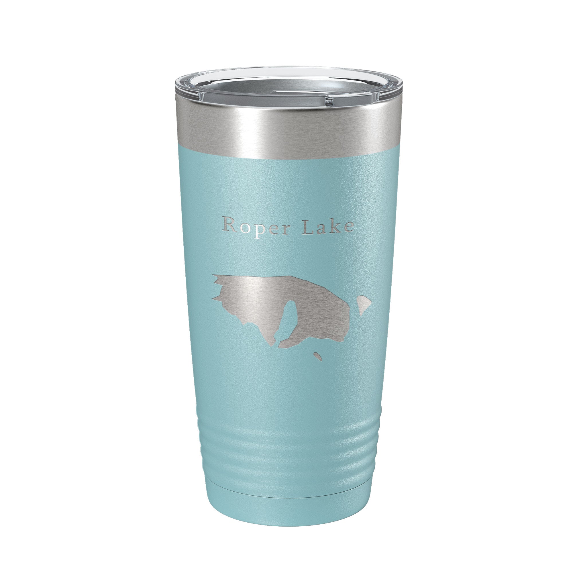 Roper Lake Map Tumbler Travel Mug Insulated Laser Engraved Coffee Cup Arizona 20 oz