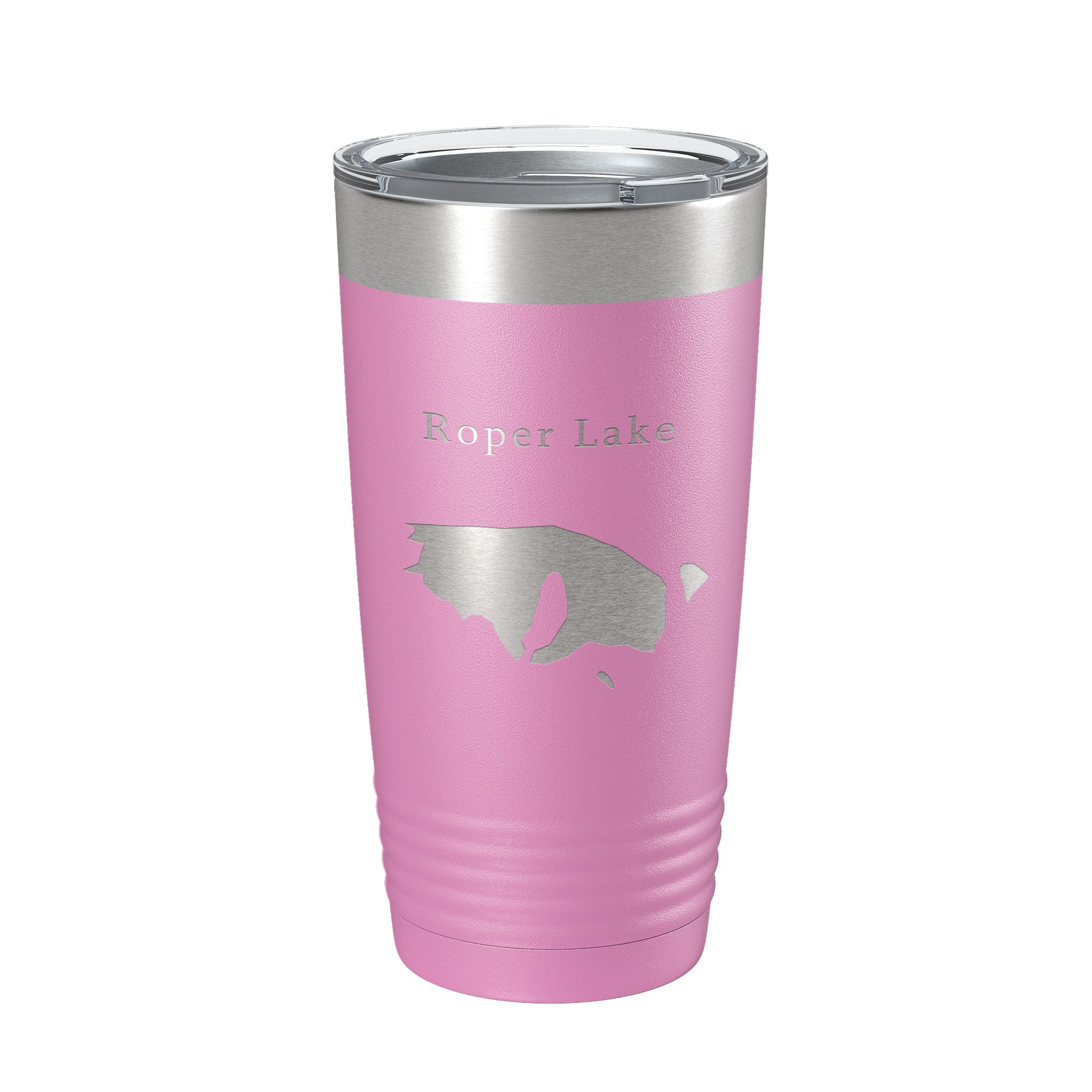Roper Lake Map Tumbler Travel Mug Insulated Laser Engraved Coffee Cup Arizona 20 oz