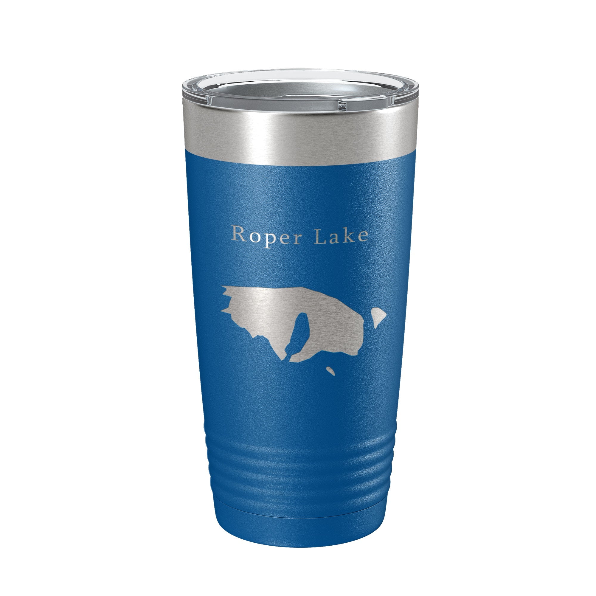 Roper Lake Map Tumbler Travel Mug Insulated Laser Engraved Coffee Cup Arizona 20 oz