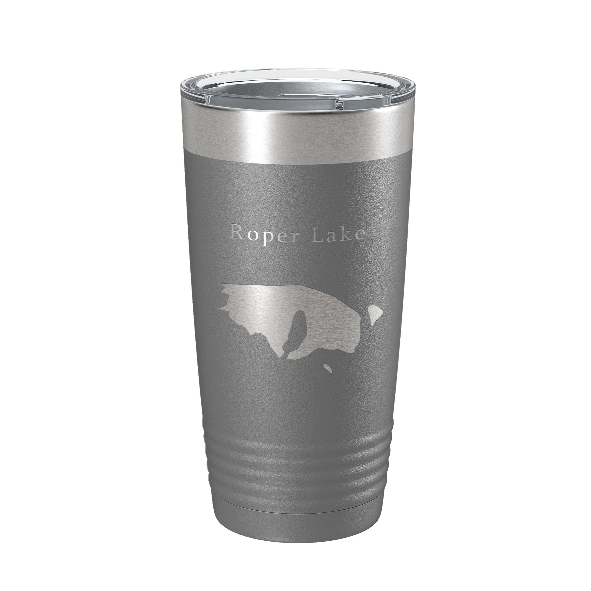 Roper Lake Map Tumbler Travel Mug Insulated Laser Engraved Coffee Cup Arizona 20 oz