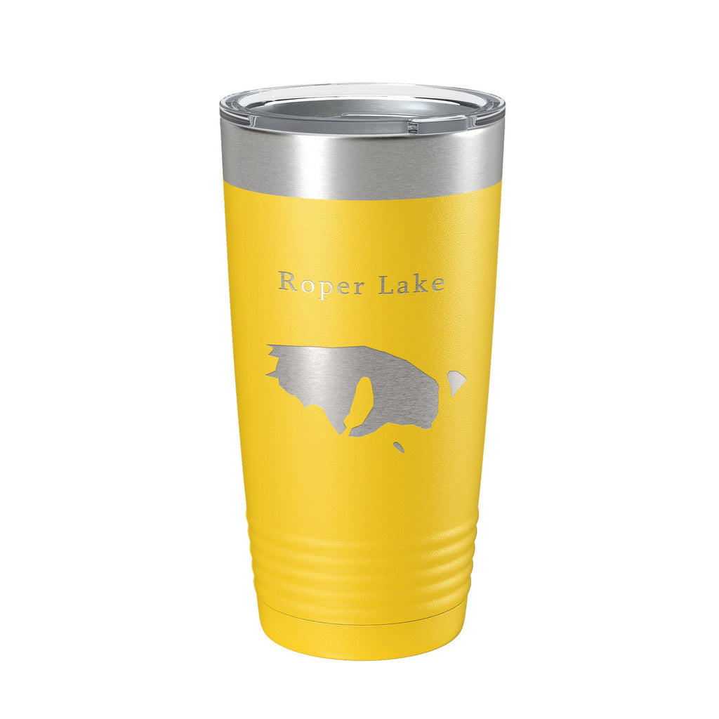 Roper Lake Map Tumbler Travel Mug Insulated Laser Engraved Coffee Cup Arizona 20 oz