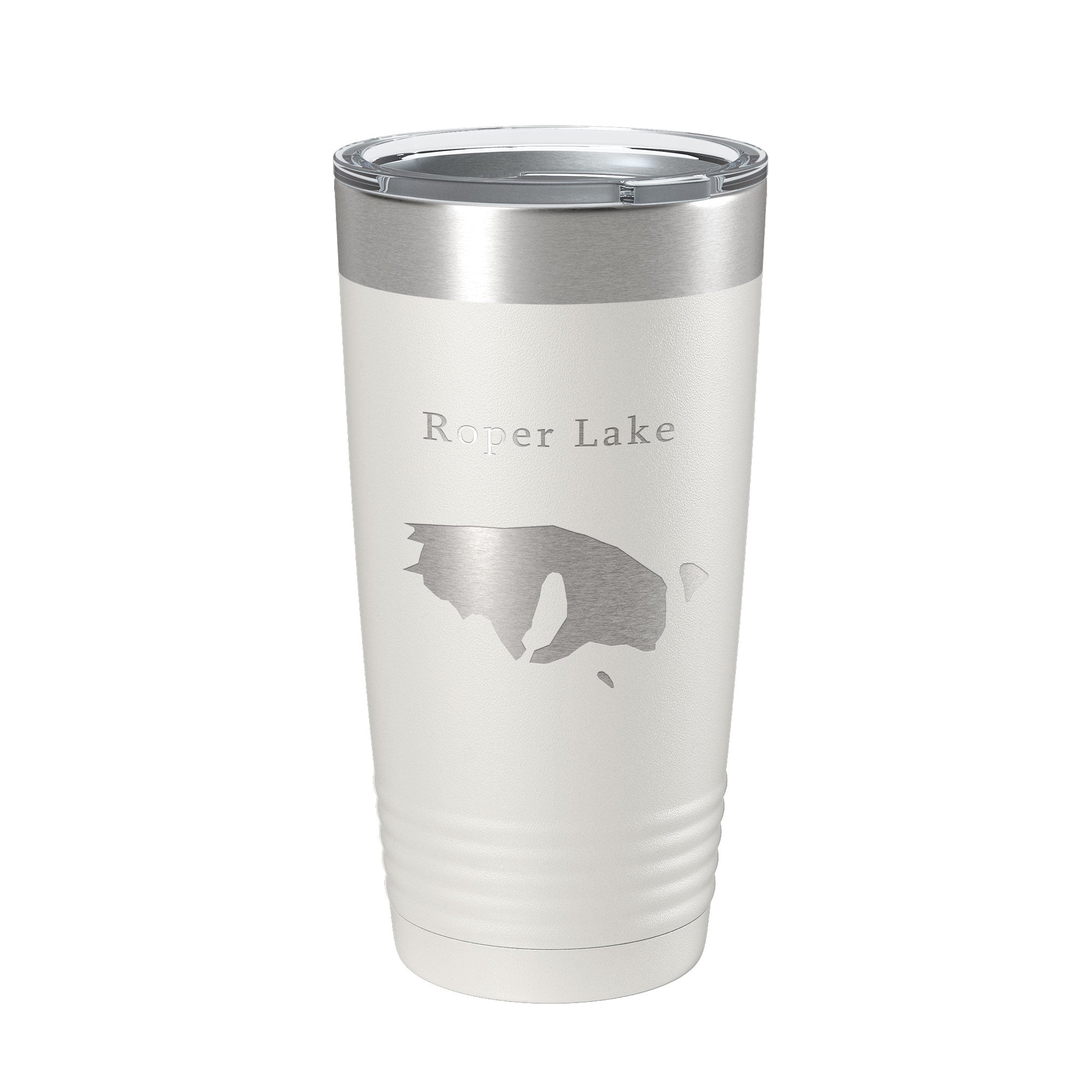 Roper Lake Map Tumbler Travel Mug Insulated Laser Engraved Coffee Cup Arizona 20 oz