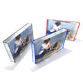 Frame-in-Frame Accent Edge: Graphite, Red and Blue