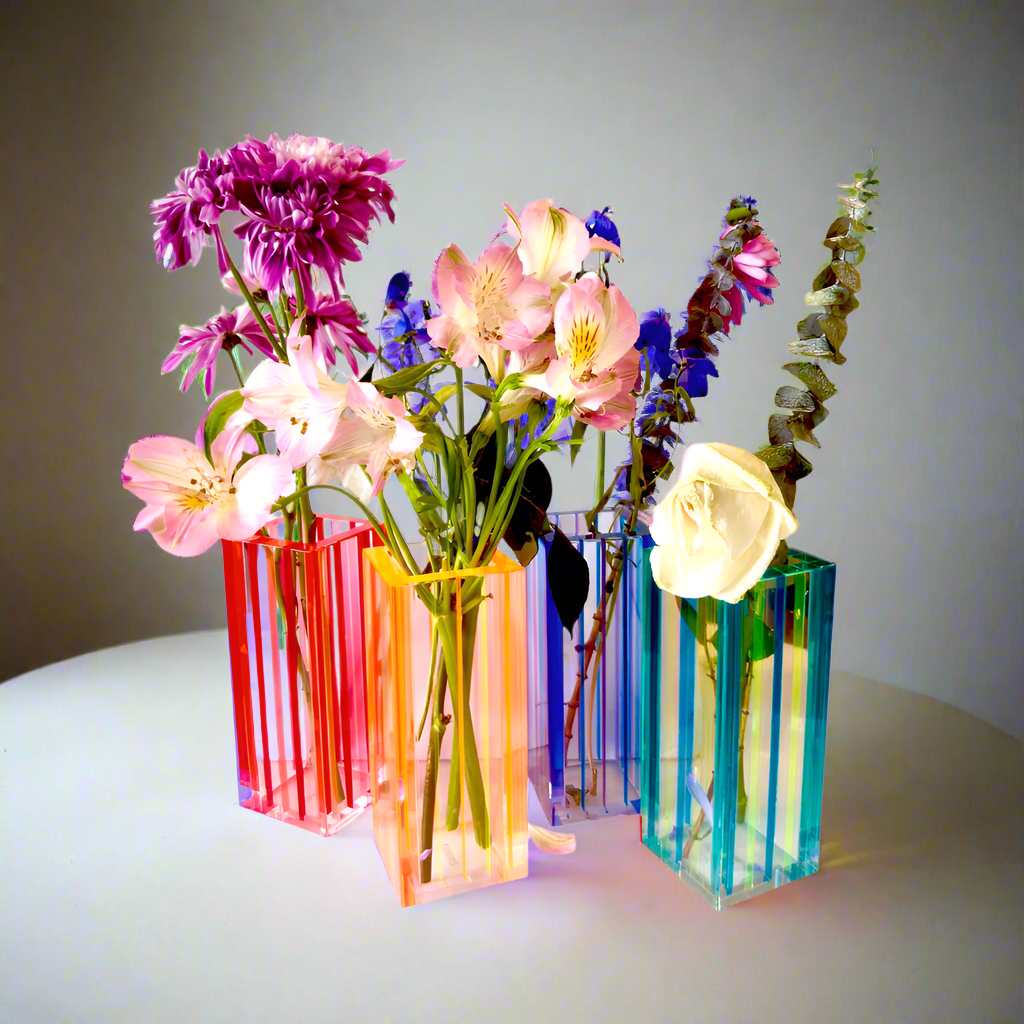 Canetti Colorful Bouquet Vase in Purple/Blue