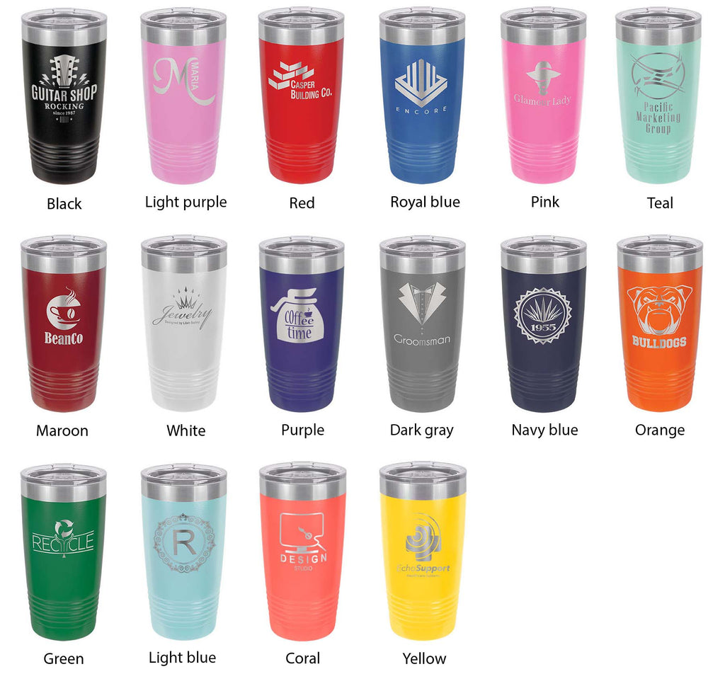 Roper Lake Map Tumbler Travel Mug Insulated Laser Engraved Coffee Cup Arizona 20 oz