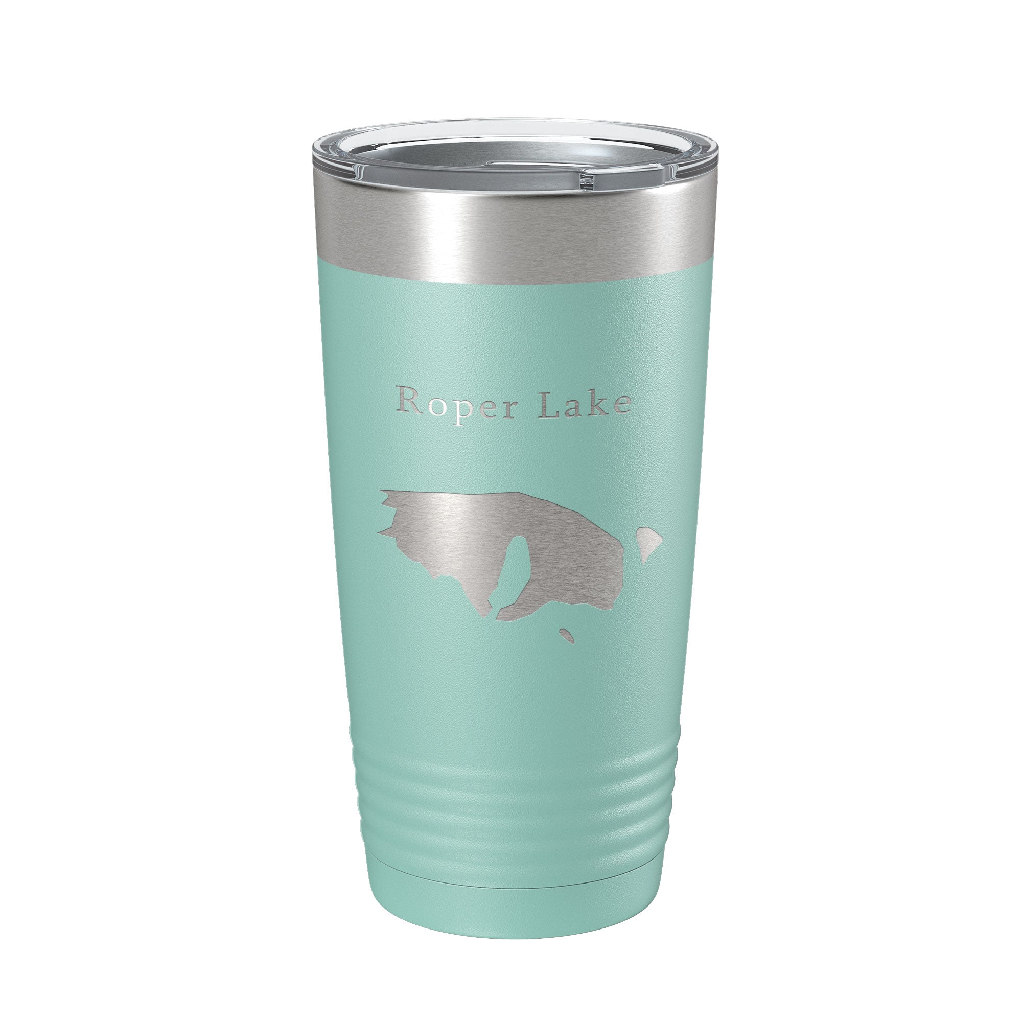 Roper Lake Map Tumbler Travel Mug Insulated Laser Engraved Coffee Cup Arizona 20 oz