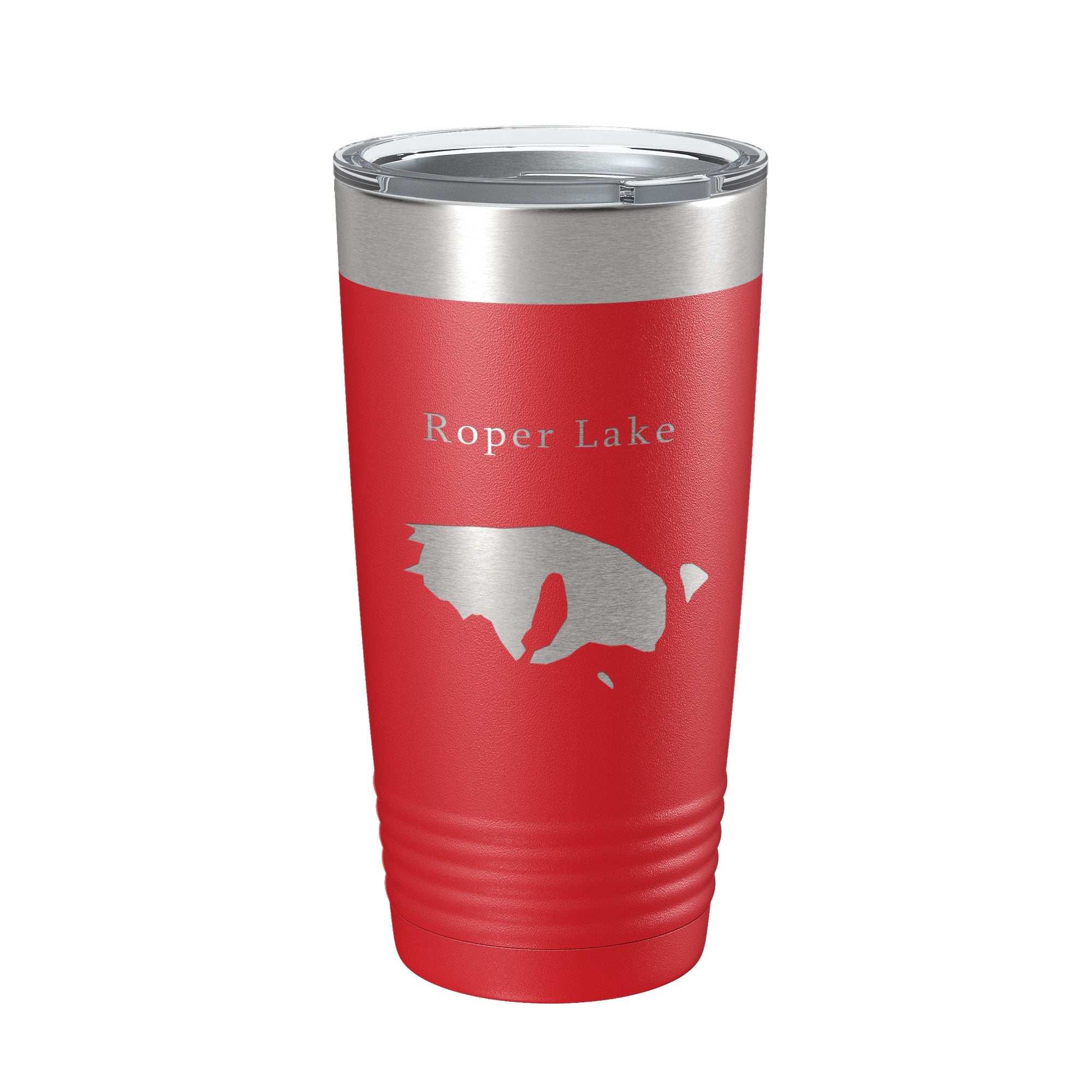 Roper Lake Map Tumbler Travel Mug Insulated Laser Engraved Coffee Cup Arizona 20 oz