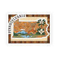 ColorFlow | Pennsylvania Vinyl Sticker Pack | State Art Deer Mountain Laurel | Waterproof Glossy Matte Holographic